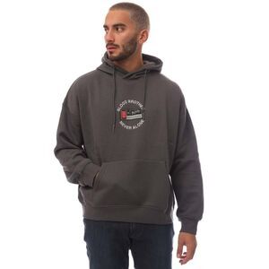 Blood Brother Mens Badged Basket Hoodie / Gray